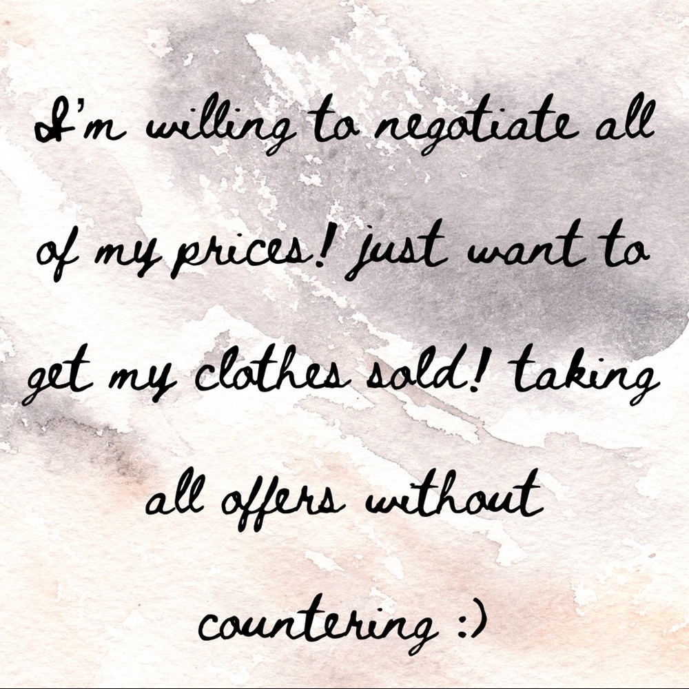 NEGOTIATING ALL PRICES